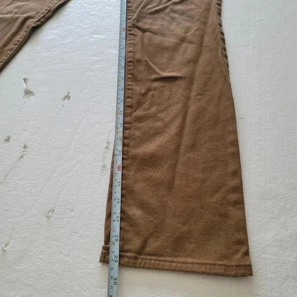 Old Navy Boys Slim Jeans Sz 16 Adjustable Waist Camel Khaki Brown School Uniform